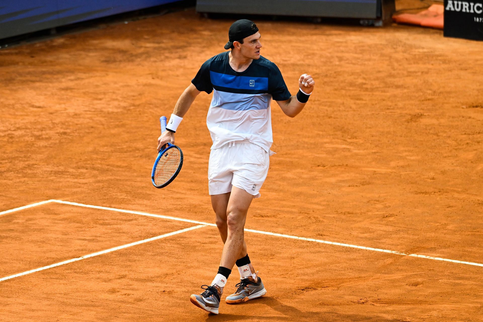 Draper in action at the Italian Open 2025 - Day Ten - Source: Getty